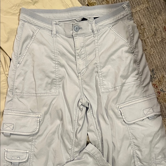 Beige and Light blue  Cargo Pants - Picture 3 of 7